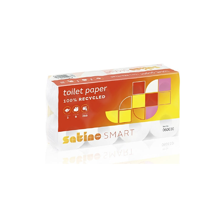 Toilettenpapier Smart Recycling 2-lagig 250 Cps. 9.5 x 11.0 cm