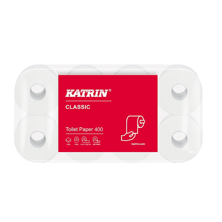 Toilettenpapier KatrinClassic 400 weiss 2-lagig