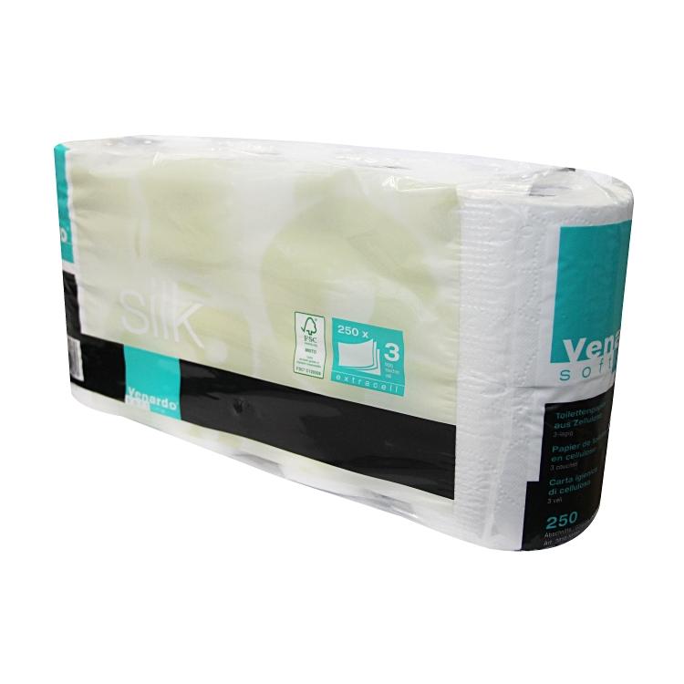 Toilettenpapier VENARDO 3-lagig 250 Cps 9.3x13.5 cm