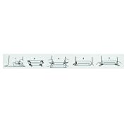 Papierspendereinlage Tork Kunststoff weiss 24.0 x 9.5 cm