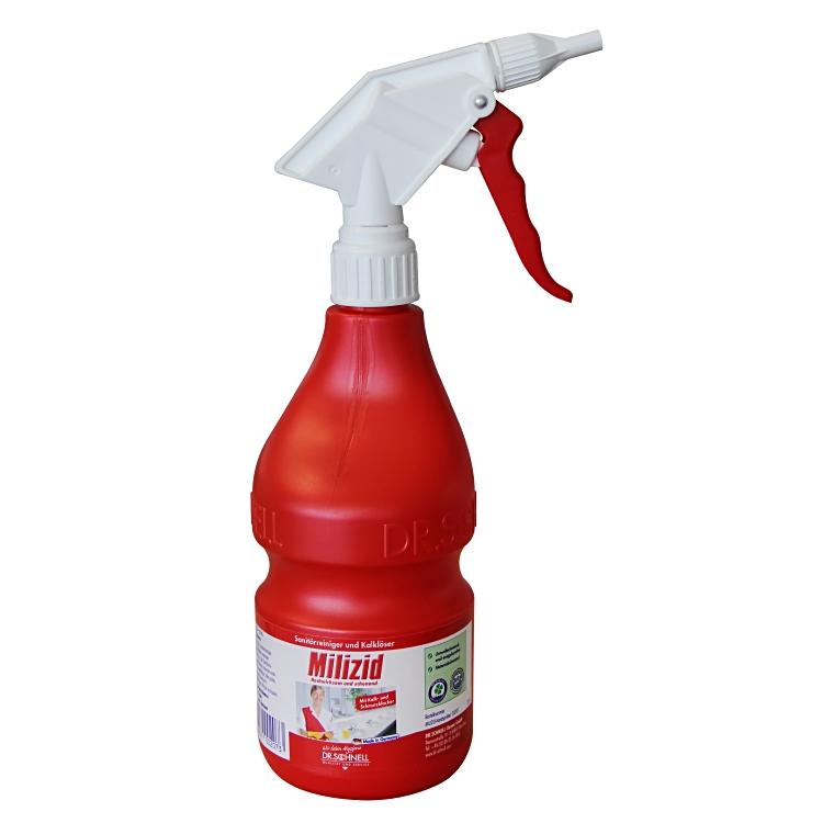 Leere Spruhflasche 0.6 l fur Sanitärreiniger und Entkalker Milizid Original