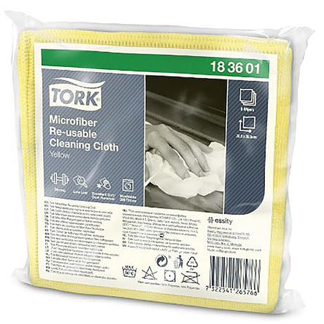 Mikrofasertuch Tork 30,5 x 30,5 cm, 1-lagig, Karton à 48 Stück