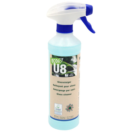 U8 ECO Glasreiniger fur Glas, und Spiegel. rasch trocknend, 500 ml leer, 500ml / 1 / 10 L