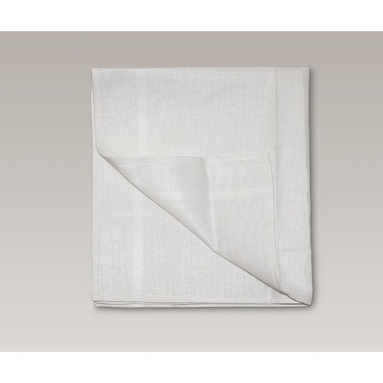 Servicetuch 50x70cm weiss ohne Einwebung aus 49% Baumwolle, 51% Leinen