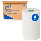 Handtuchrolle SCOTT weiss a 720 Blatt, 19.10cmx180m, D 14.5cm, 1 lagig, Krt. a 6 Rollen