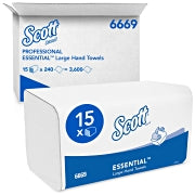 Papierhandtucher Scott® Xtra weiss W 1-lagig