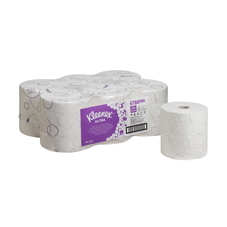 Rollenhandtucher KLEENEX® Ultra 150m 2-lagig weiss