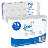 Toilettenpapier SCOTT weiss Rollen à 600 Blatt, D 10.4cm, 3-lagig, Sack à 6x6 Rollen