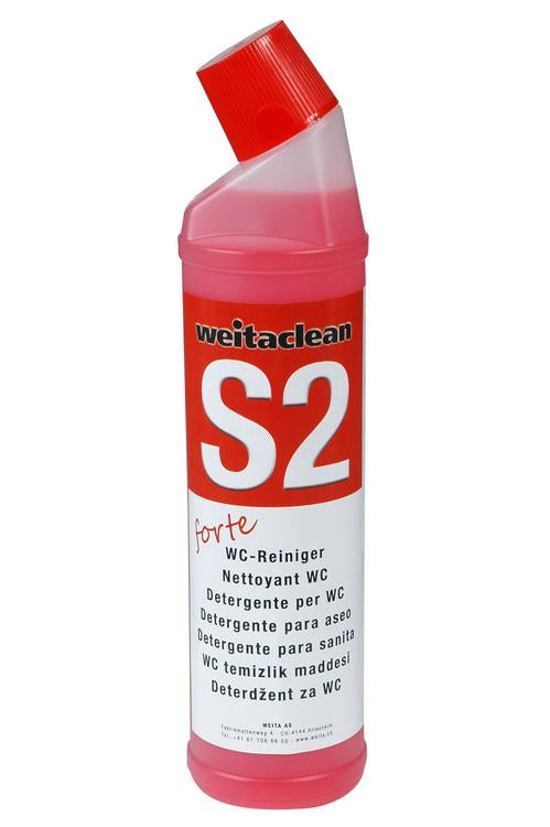 S2 - WC-Reiniger forte in Gelform in der Flasche a 750ml oder im Kanister a 10 Liter